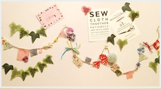 ハギレで作る！「ルームオーナメント」ワークショップ