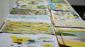 「野菜やハーブで絵の具をつくり絵を描こう！」ワークショップレポ